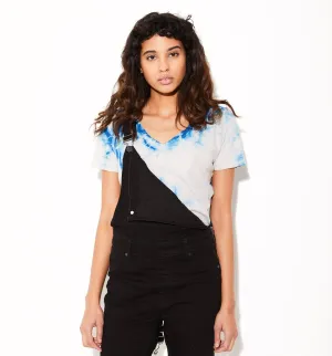 Tie-Dye Hemp V-neck Tee