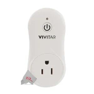 Vivitar Smart Home Wi-Fi Outlet   USB Port Compatible with Alexa and Google Home - No Hub Required
