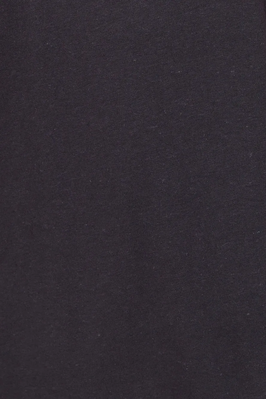 WRANGLER Sweet Breeze OS Hemp Tee Worn Black