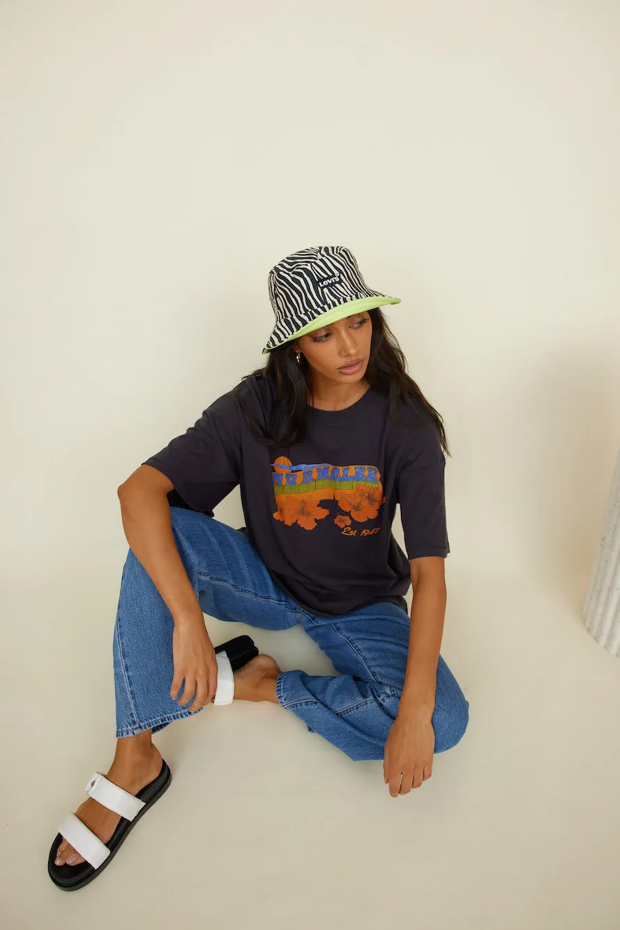 WRANGLER Sweet Breeze OS Hemp Tee Worn Black